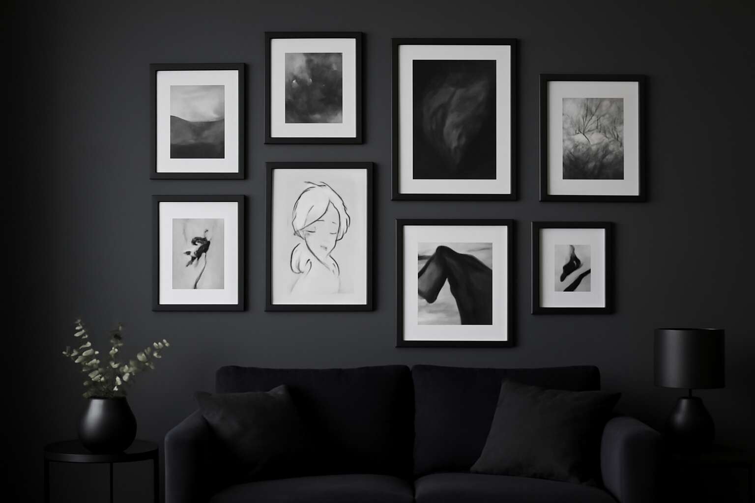 black chic wall decor