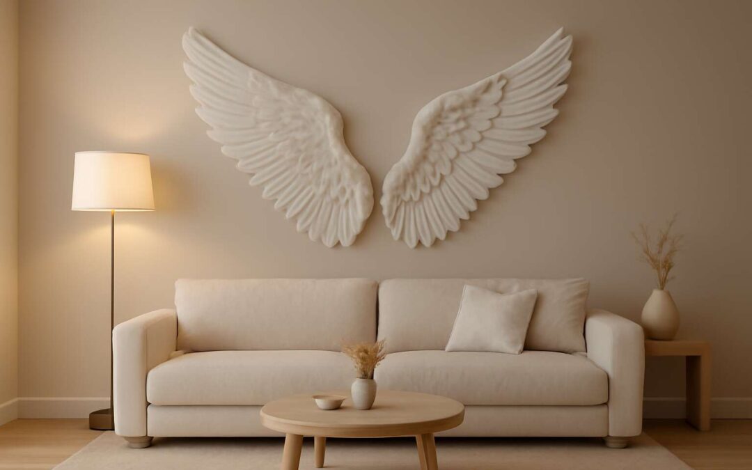 Elevate your space with extra large angel wings wall decor for living room.
