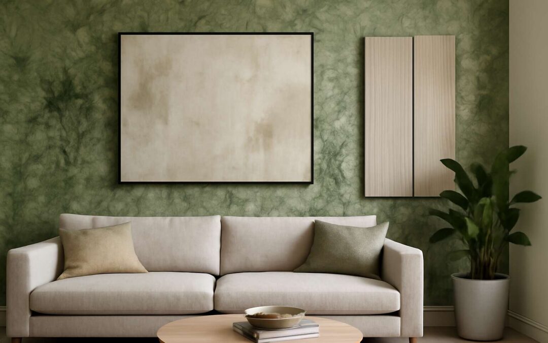 Turn a problem into style with wall decor to hide seepage and elevate your space.