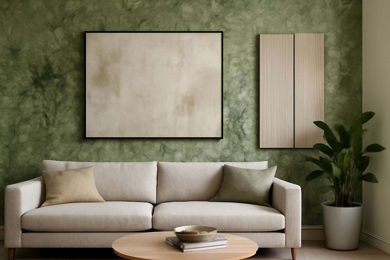 wall decor to hide seepage