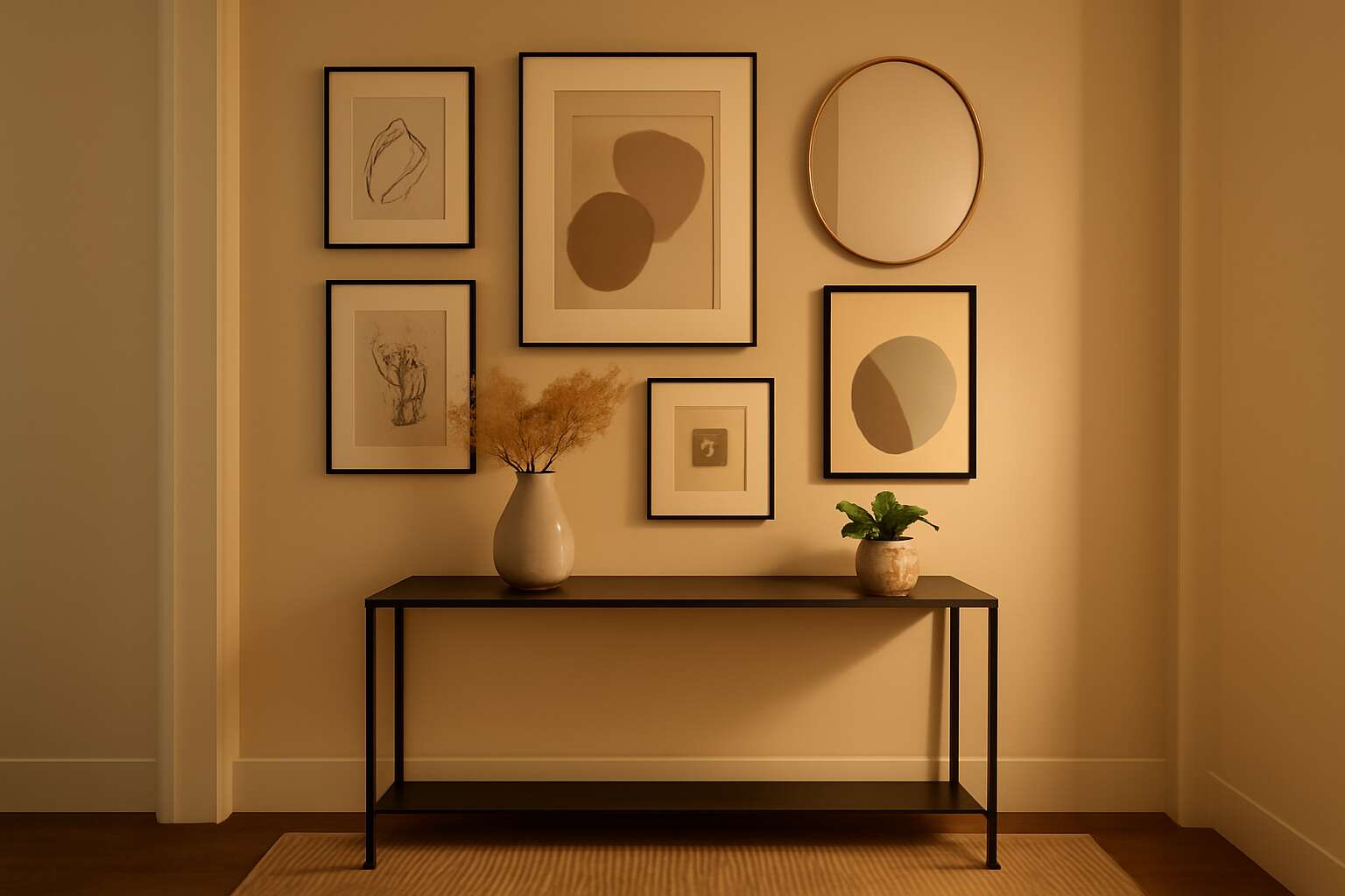 wall decor entrance ideas
