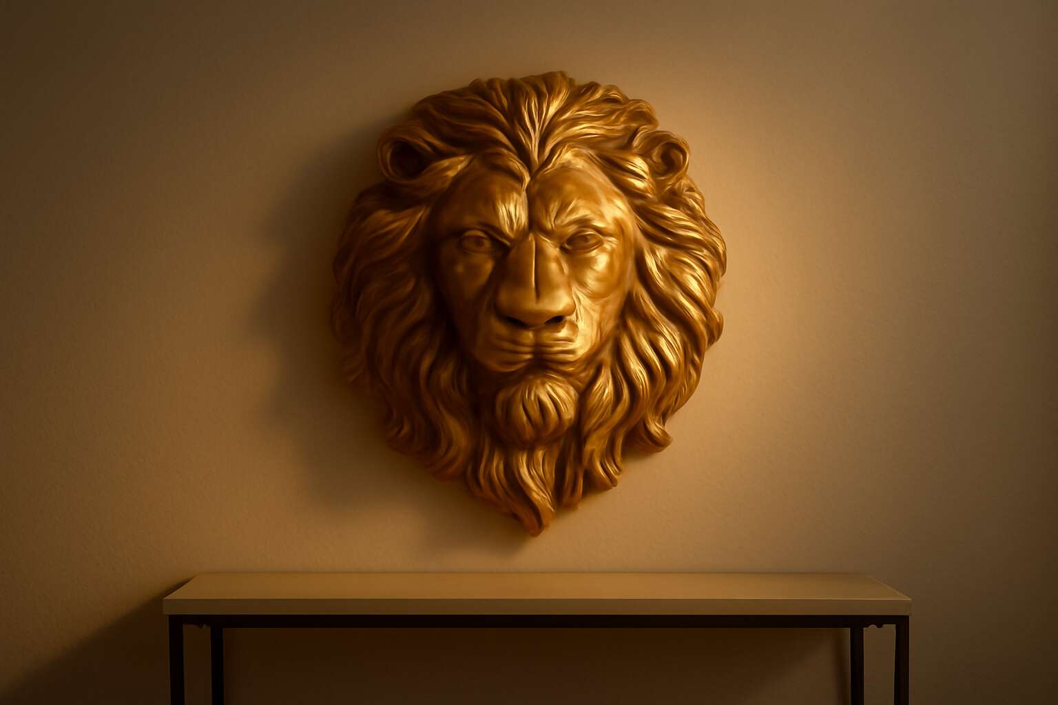 lion head wall decor