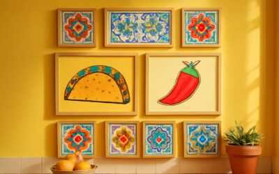 Fiesta-inspired vibes: mexican food art wall decor that brightens every room