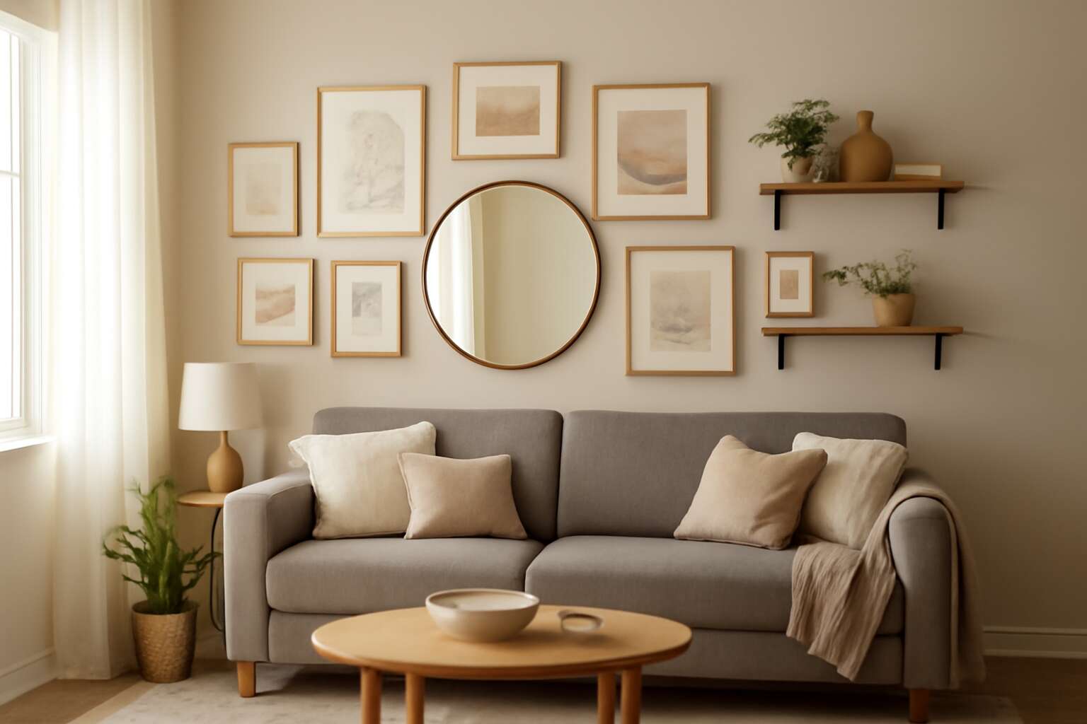 living area wall decor