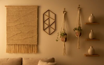 Transform your walls with wall decor that’s not pictures—textures, plants, and art.