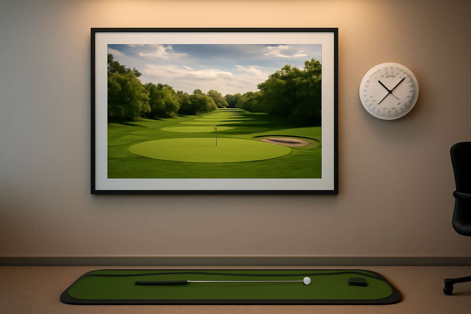 office wall decor golf