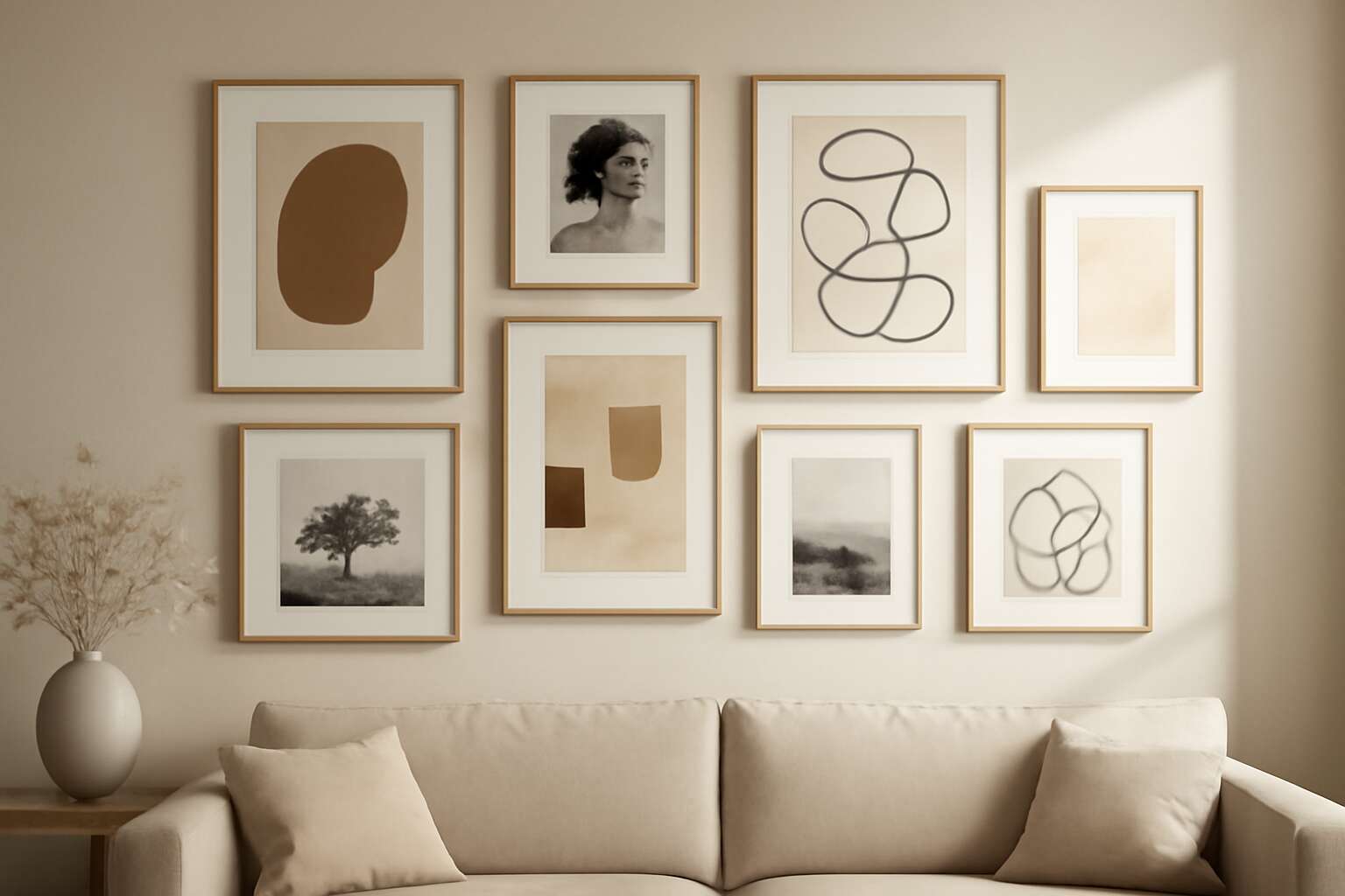 wall decor with frames