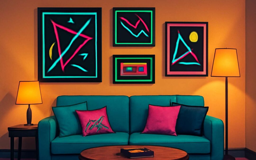 Retro vibes: wall decor 90s inspo that still pops