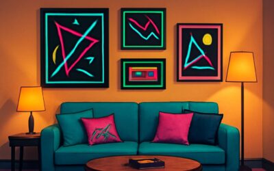 Retro vibes: wall decor 90s inspo that still pops
