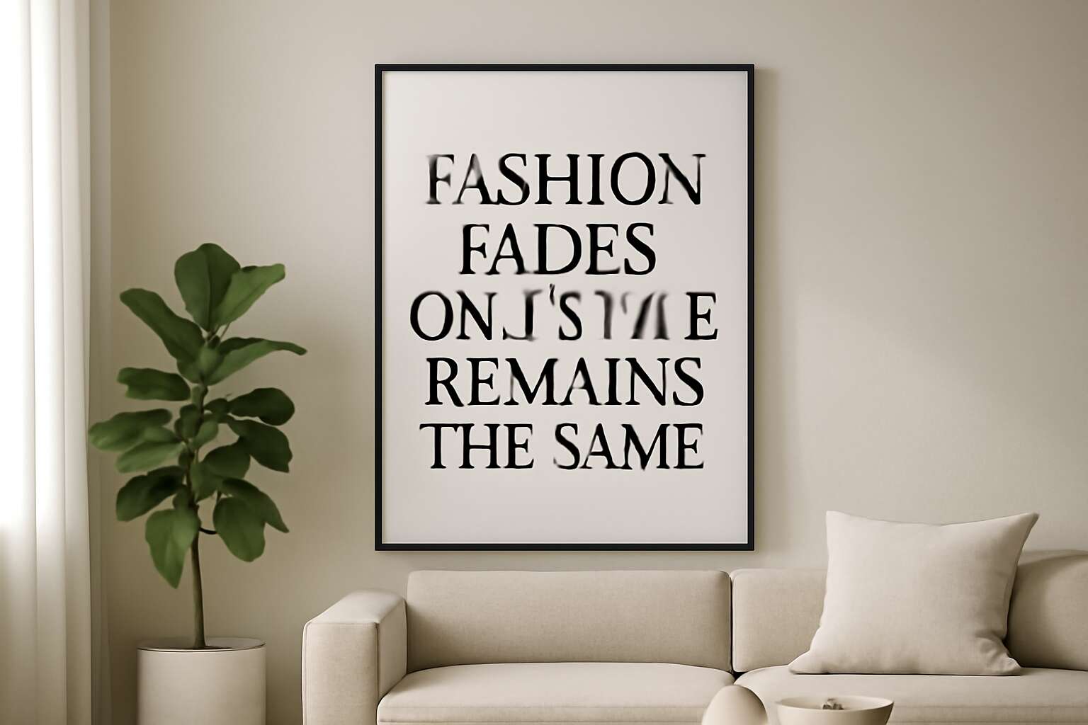 fashion quotes wall decor