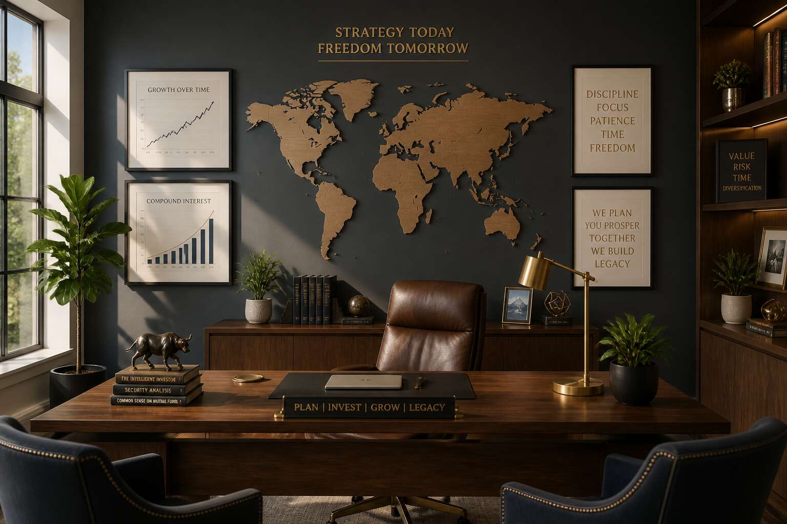 financial advisor office wall decor
